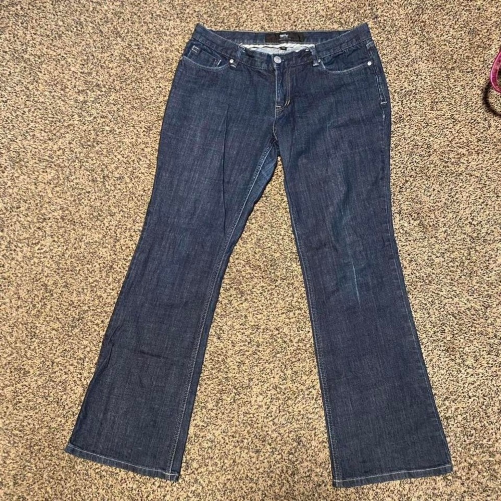 Mossimo Dark wash low rise flare jeans size‎ 10